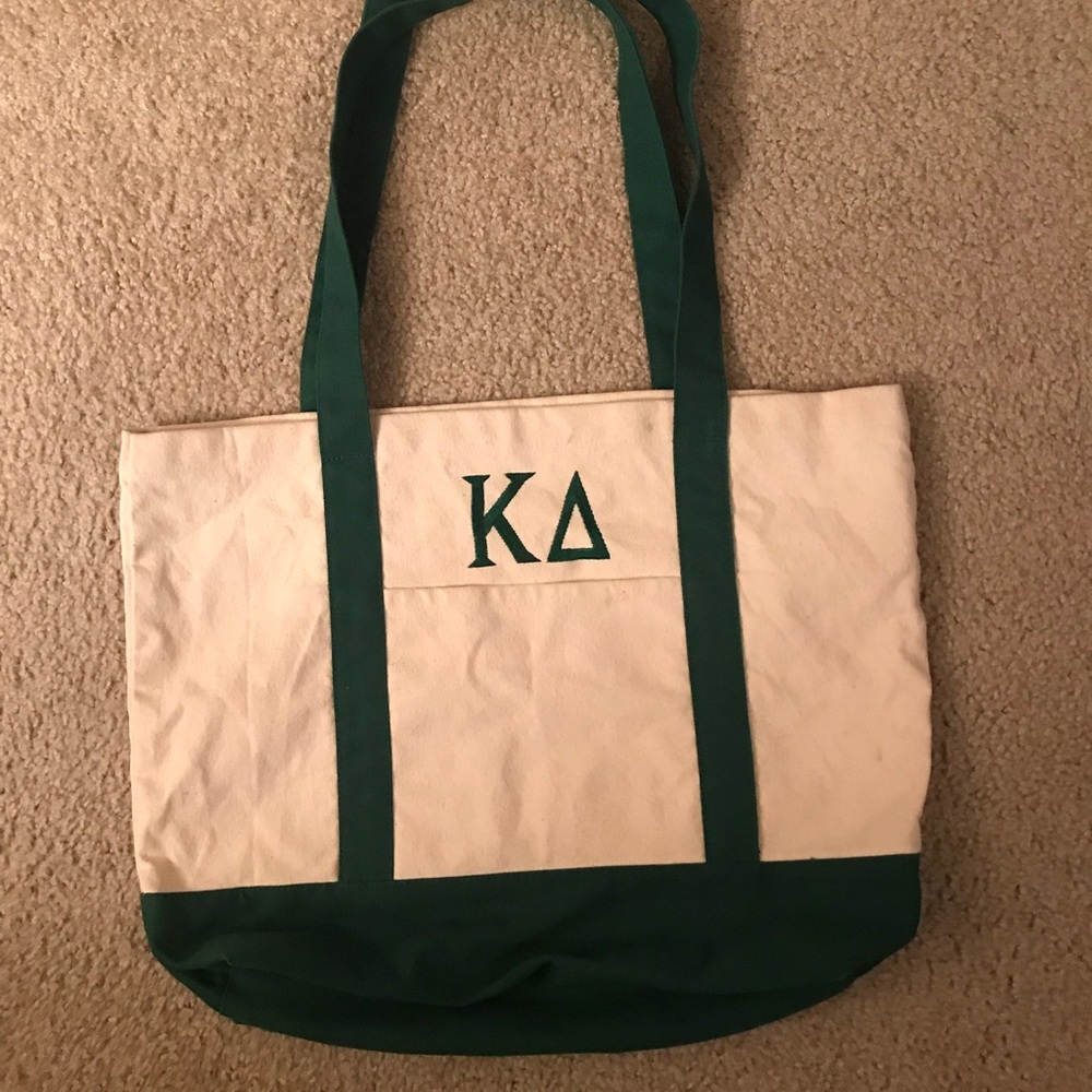 Kappa delta canvas tote